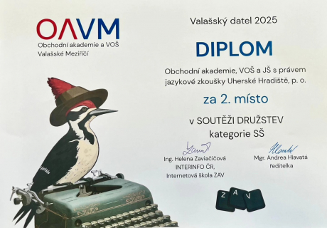 2. místo na Valašském datlovi