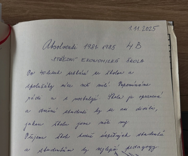 Návštěva absolventů po 40 letech